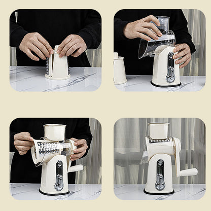 Versatile 5-in-1 Food Prep Slicer & Rotary Grater
