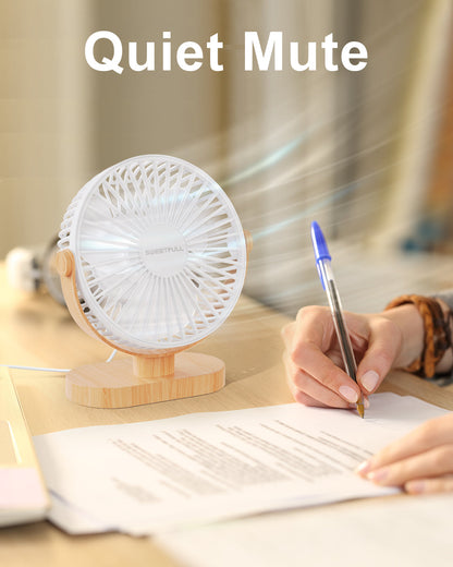 6.5 Inch Portable USB Desk Fan for Home, Office, Car, and Travel