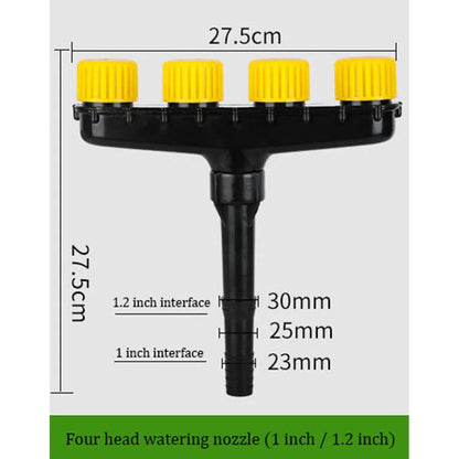 50% Discount | AquaQuad - High-Quality 4-Head Garden Spray Nozzle