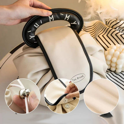 Chic Travel Makeup Pouch with Drawstring Closure