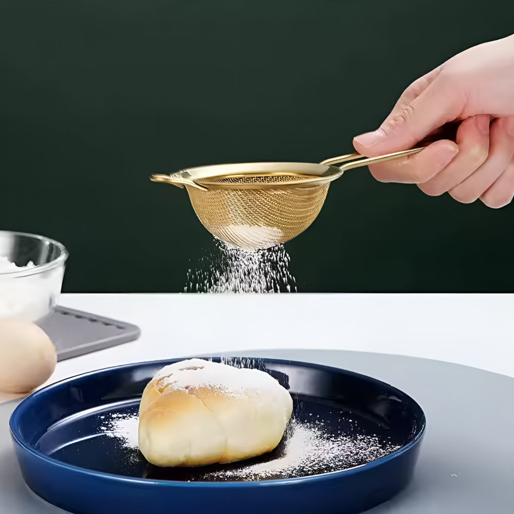 Sophisticated Stainless Steel Mesh Strainer Set