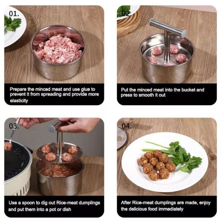 Stainless Steel Meatball Maker for Perfectly Shaped Balls