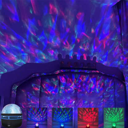Ocean Waves and Northern Lights Projection Lamp – 2 in 1 Design