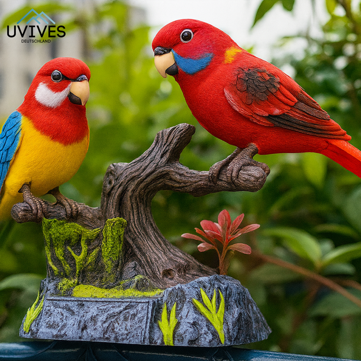 Talking Parrot for a Lively Spring Garden