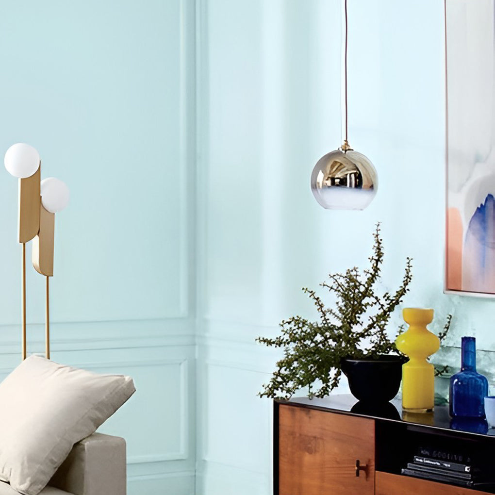LED Hanging Glass Pendant Light for Kitchen and Living Room