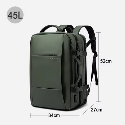 Large Capacity Waterproof Travel Backpack – Expandable and Anti-Theft