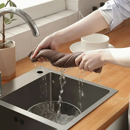 Ultra-Absorbent Cotton Kitchen Towels for Effortless Cleanup