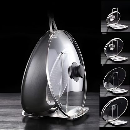 Chic Kitchen Lid Organizer for Efficient Cooking
