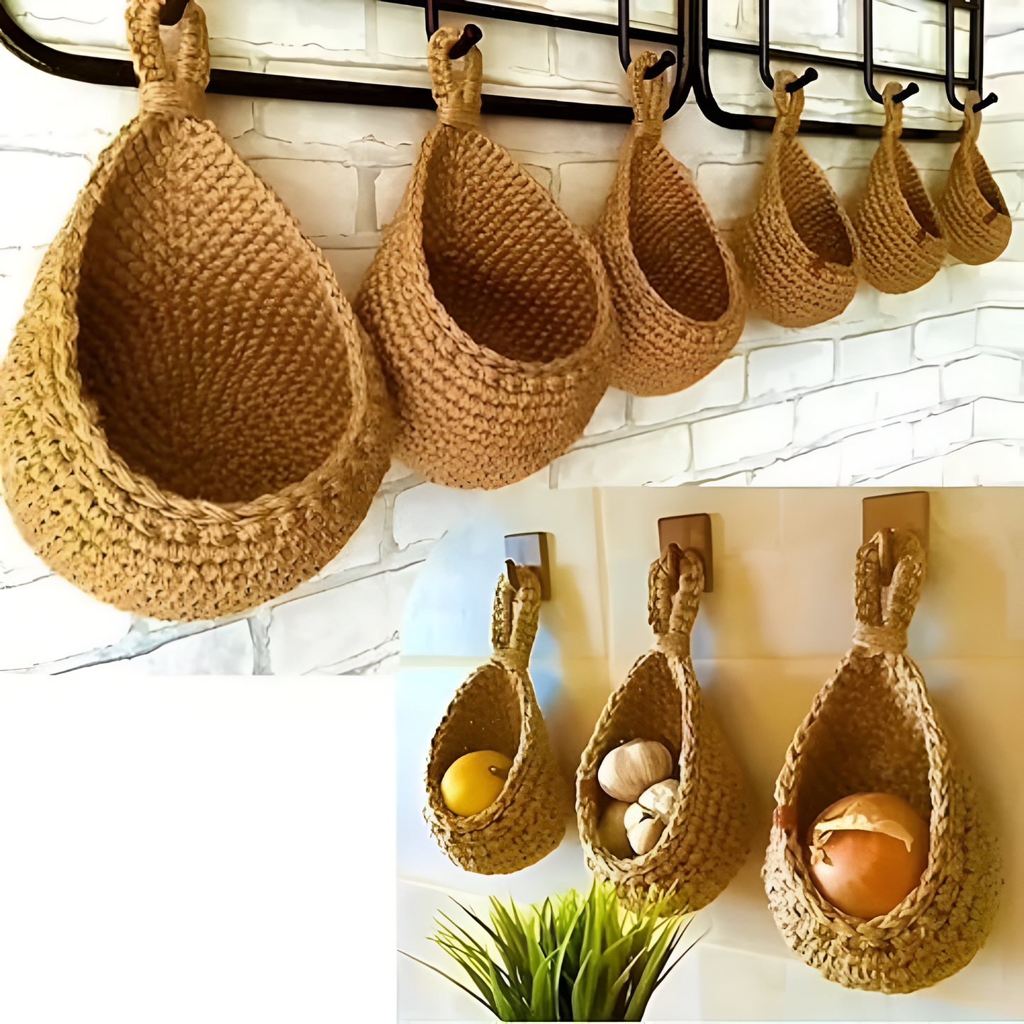 Stylish Eco-Friendly Hanging Storage Basket