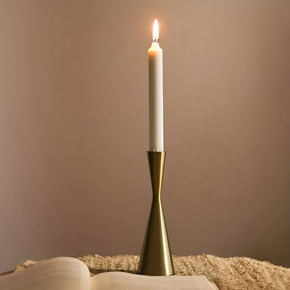 Stylish Nordic Brass Candle Holders | Set of 3
