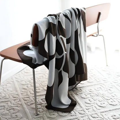 Vibrant Abstract Design Acrylic Throw Blanket