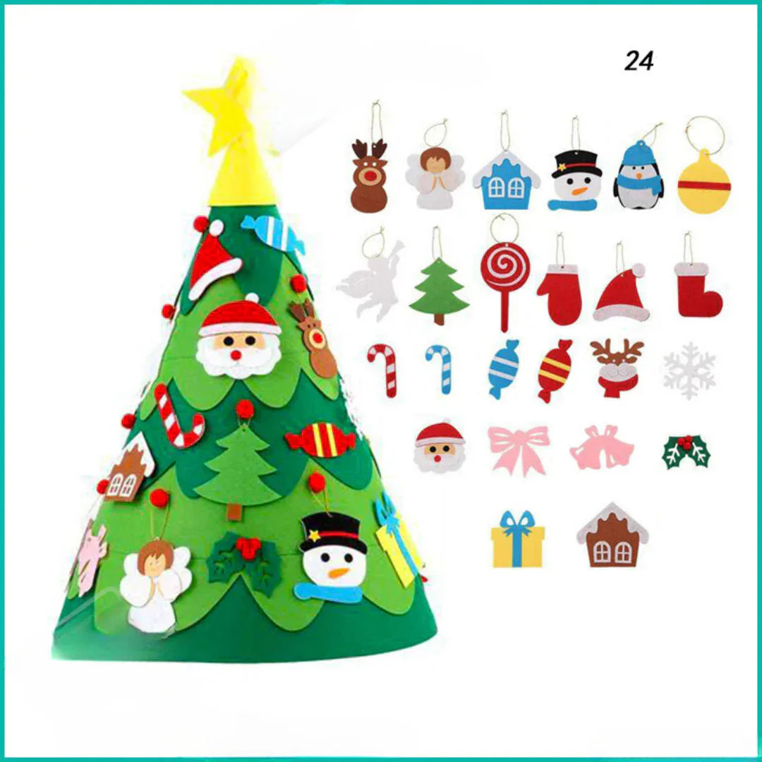 3D Felt Christmas Tree - Montessori Style