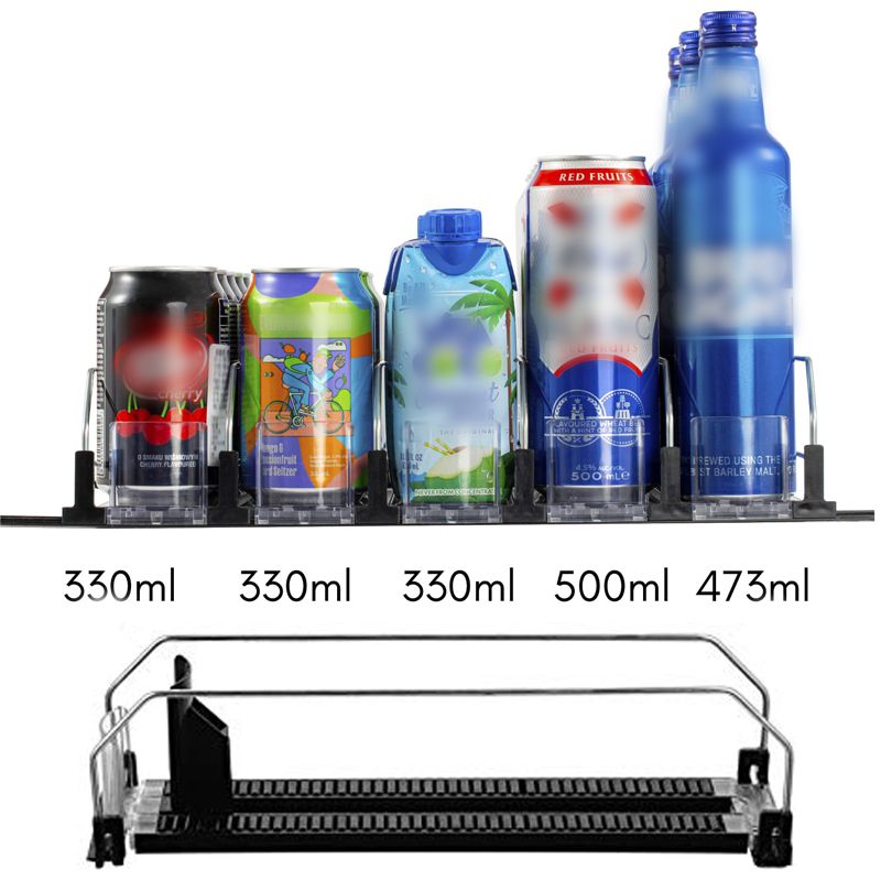 Effortless Beverage Organizer for Easy Access in Your Fridge