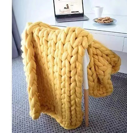 Cozy Thick Knit Throw Blanket