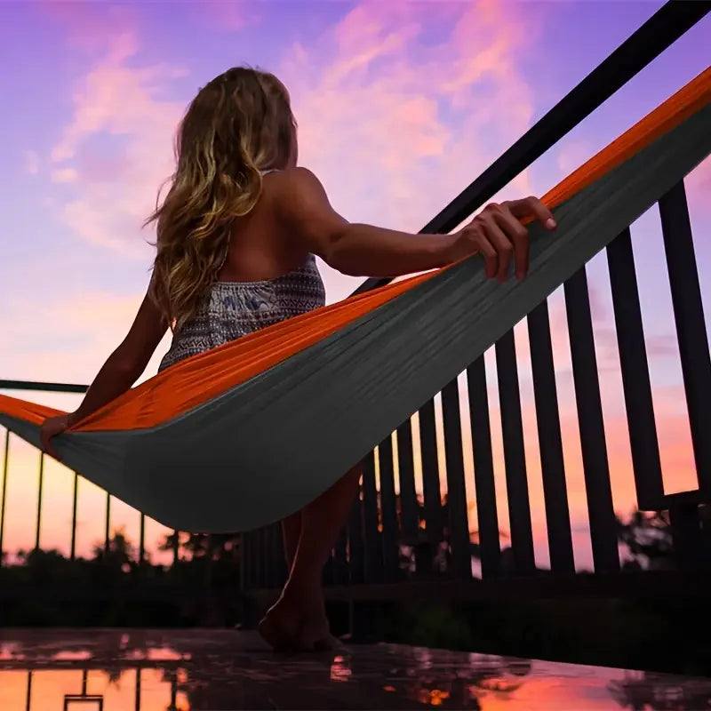Portable Camping Hammock – Lightweight, Durable Nylon for Outdoor Use