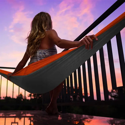Portable Camping Hammock – Lightweight, Durable Nylon for Outdoor Use