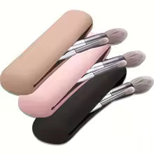 Compact Silicone Makeup Brush Holder – Modern Cosmetic Organizer 20.5x5.5 cm