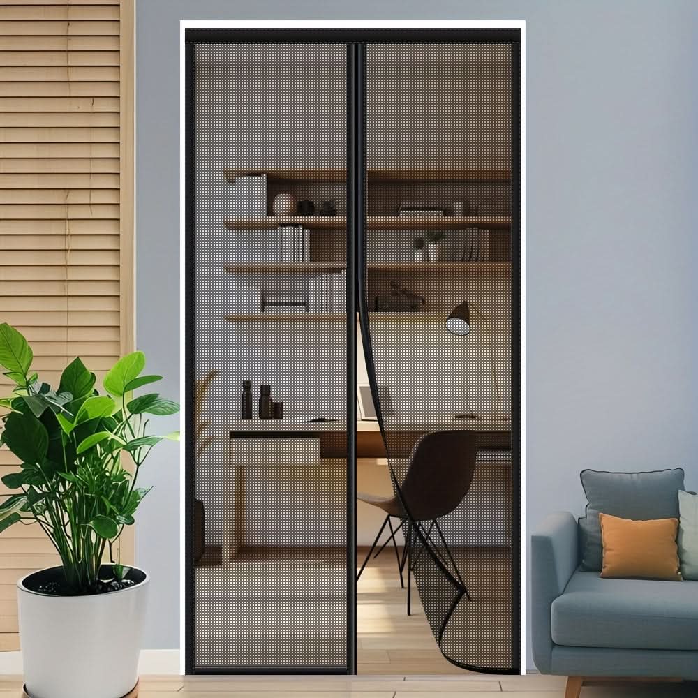 Hands-Free Magnetic Mosquito Screen Curtain for Insect Protection