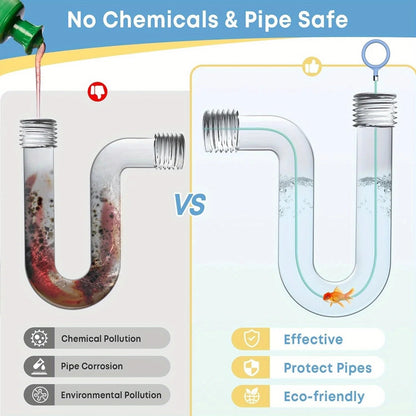 Flexible Pipe Cleaning Spiral Tool | Nylon-Coated Drain Cleaner