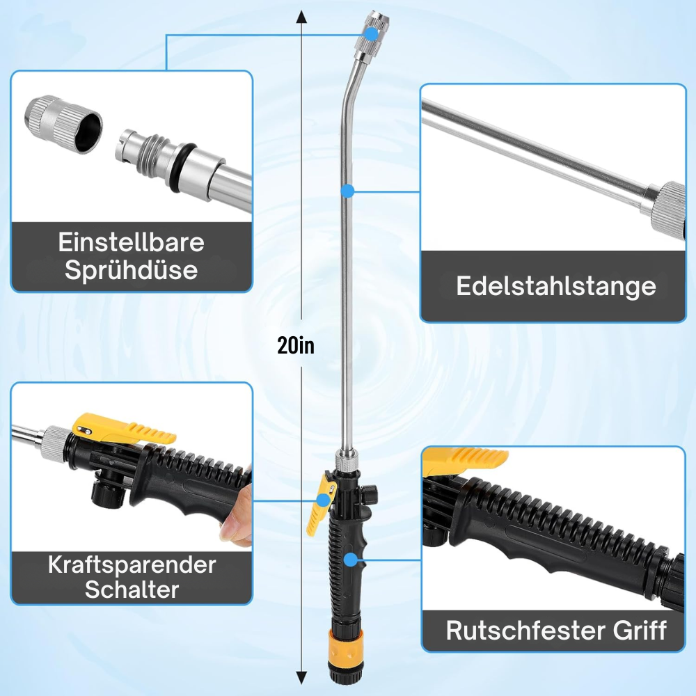 High Pressure Water Gun 2-in-1 – Effortless Cleaning for a Shiny Finish