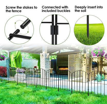 Stylish Fence for Immediate Protection of Plants and Pets