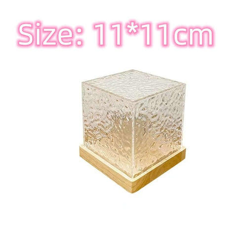 RGB Dimmable Crystal Table Lamp with 16 Colours USB Water Ripple Projection