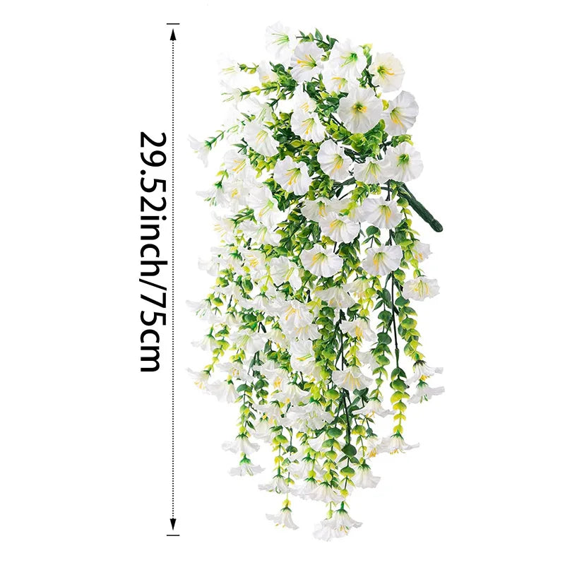 Artificial Flower Garland - 75 cm Length - Wall & Outdoor Decoration for Garden & Wedding