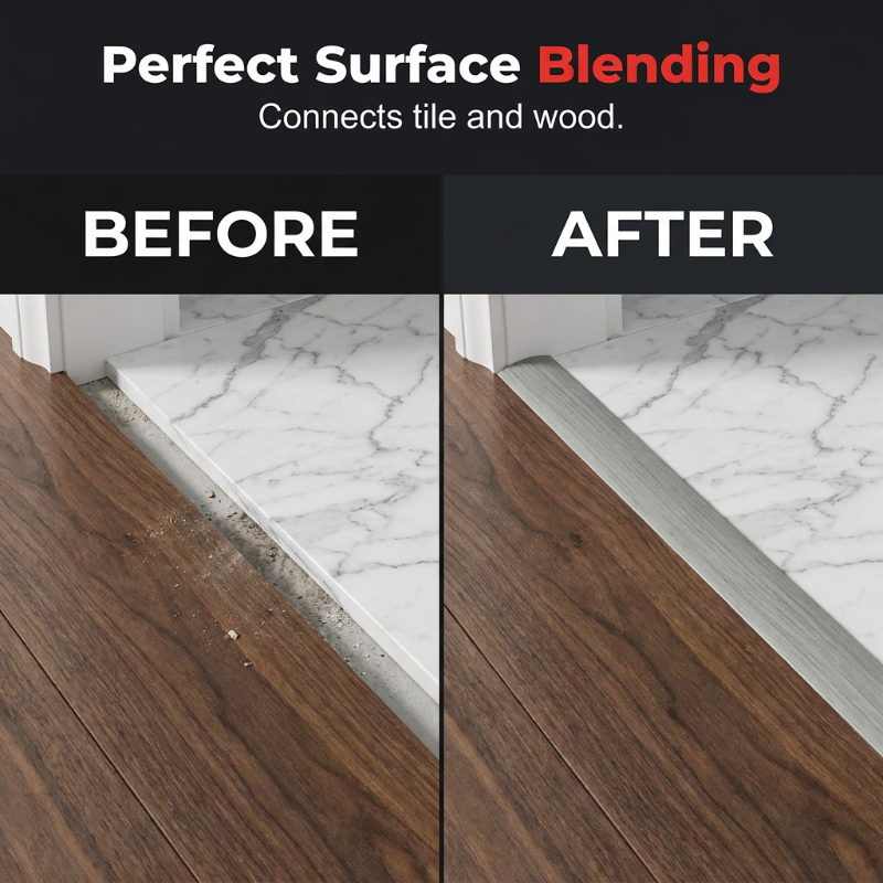 Self-Adhesive Floor Transition Strip | Durable PVC Doorway Solution