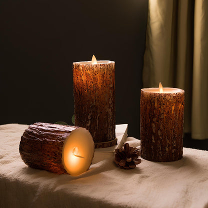Flickering LED Pillar Candles - Flameless for a Cozy Home Atmosphere