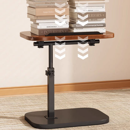 Versatile Rolling Laptop Table with 360° Swivel Functionality