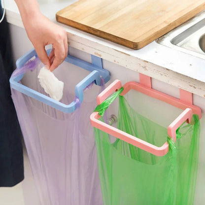 Hanging Plastic Trash Bag Holder | Kitchen Cabinet Organizer