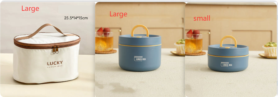 Thermal Insulated Stainless Steel Lunch Box Set for Everyday Use