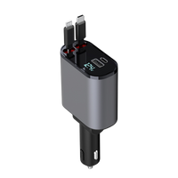 Type-c+Lightning retractable cable