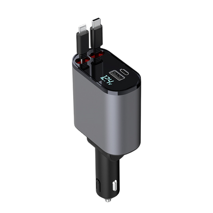 Multi-Function Mobile Charger for Cars - 4 in 1 Quick Charging