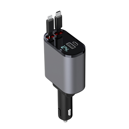 Multi-Function Mobile Charger for Cars - 4 in 1 Quick Charging