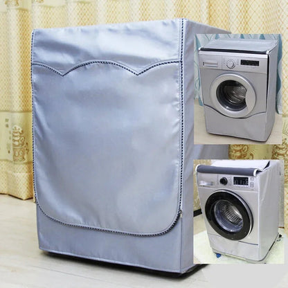 Washing Machine Cover - Water-Resistant, UV Protection, Silver, 60 x 55 x 85 cm