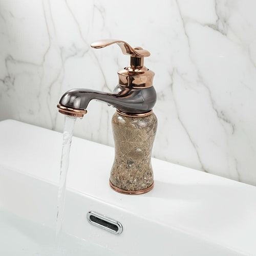 European Style Basin Faucet in Marble Finish