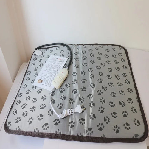 Heated Pet Bed with Temperature Control & Timer | Waterproof and Safe | Suitable for Dogs & Cats