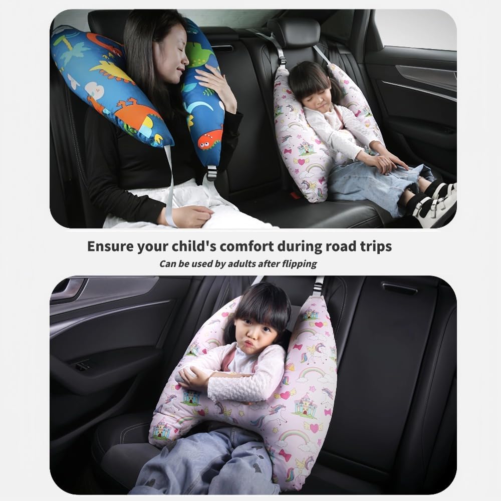 Neck Support for Kids - Comfortable Travel Headrest for Car Rides