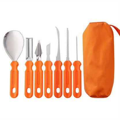 Ultimate Pumpkin Carving Kit with Stainless Steel Tools & Organizer