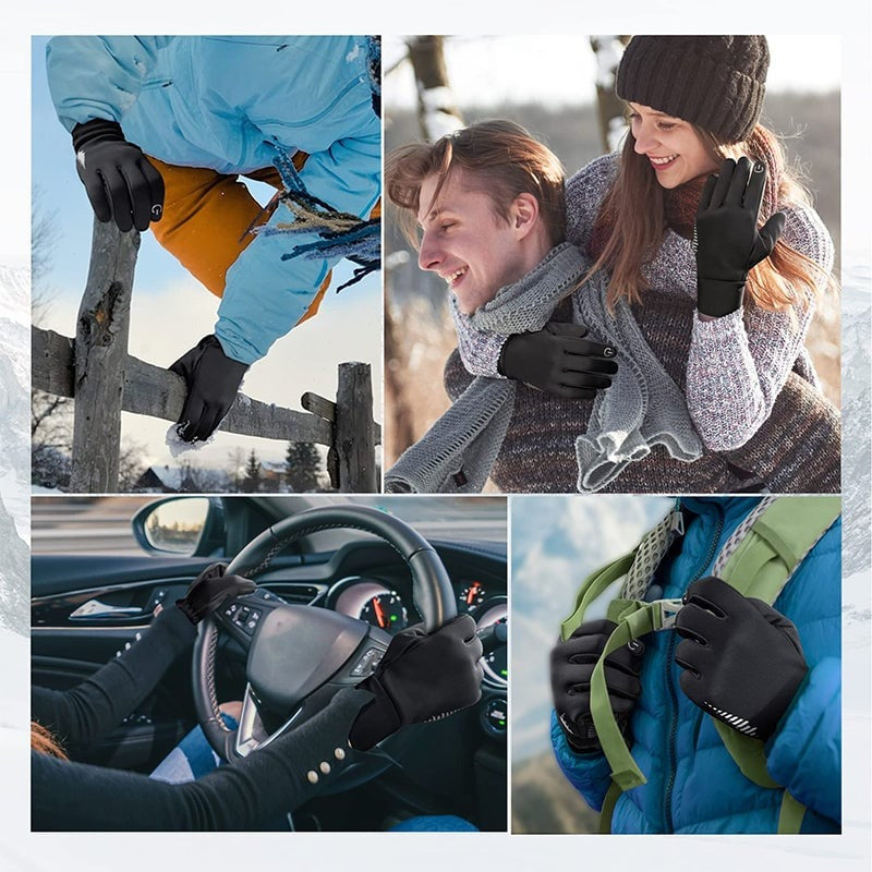 Touchscreen Gloves for Warmth and Phone Use Without Removal