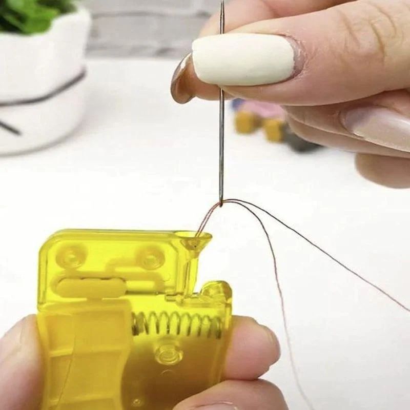 Needle Threading Tool for Effortless Use Without Eye Strain or Frustration