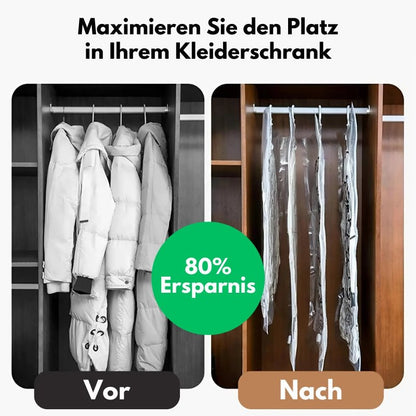 SpaceSaver Vacuum Clothing Bags with Hanger – Maximize Storage