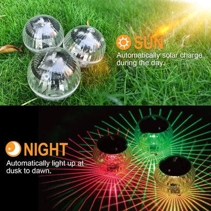 Solar LED Floating Ball Light | RGB Color Changing | Waterproof IP65 | 10 cm