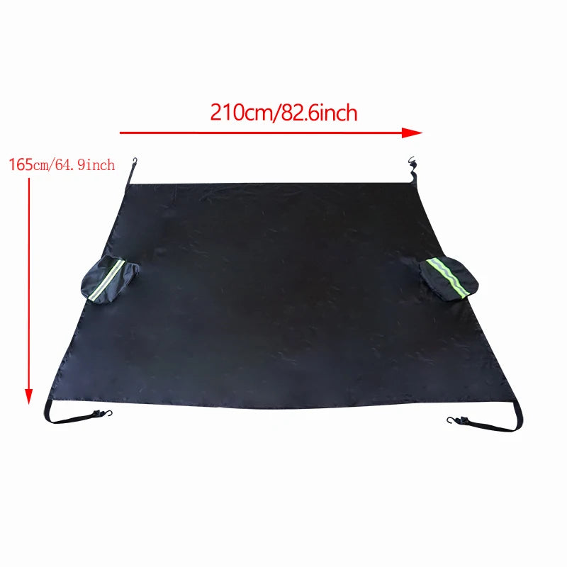 Car Windshield Cover for Year-Round Protection Against Snow, Ice, Sun & Hail – Waterproof, Scratch-Resistant with Reflective Strips & Fastening Hooks