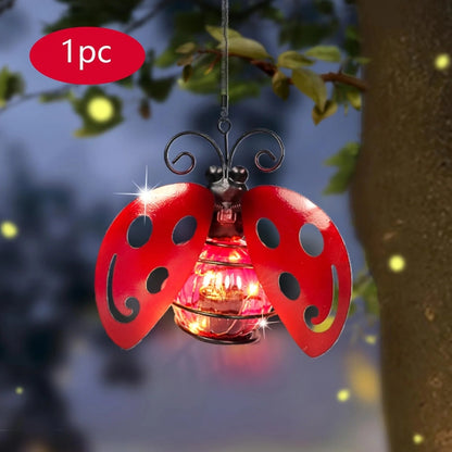 Solar-Powered Hanging Lights for Garden | Vibrant LED Outdoor Decor | Butterfly, Bird & Flamingo Designs