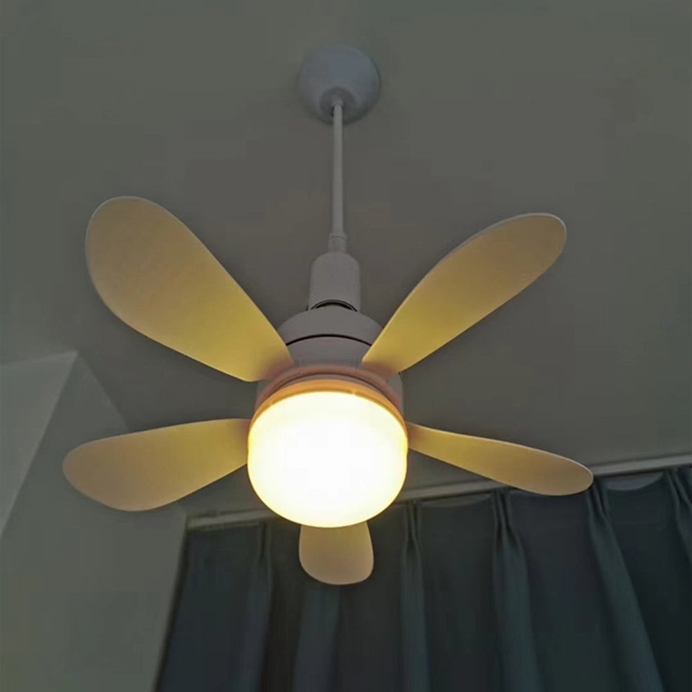 Remote-Controlled 2-in-1 Ceiling Fan Light with E27/B22 Base