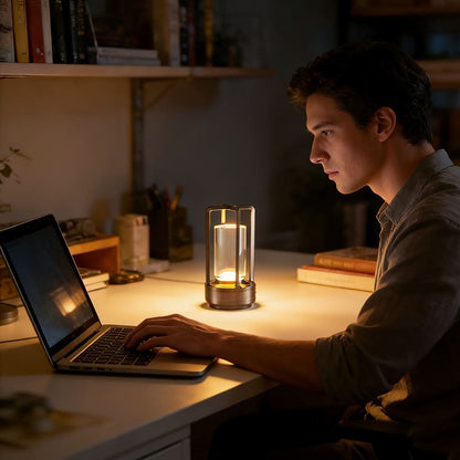 Rechargeable Retro Design Table Lamp
