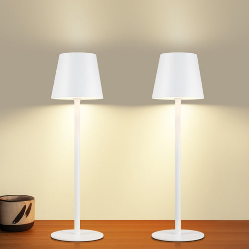 LED Table Lamp with Touch Control – Rechargeable for Nightstand Use