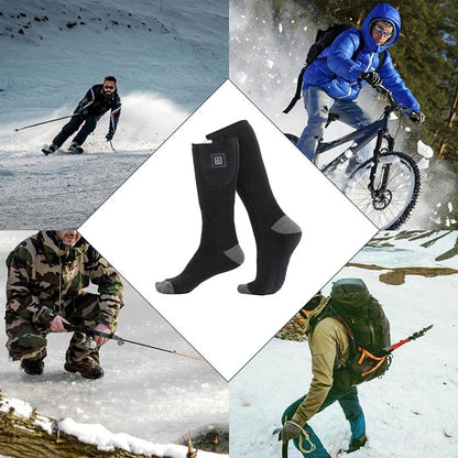 Rechargeable Heated Socks with Adjustable Temperature – Up to 8 Hours Warmth